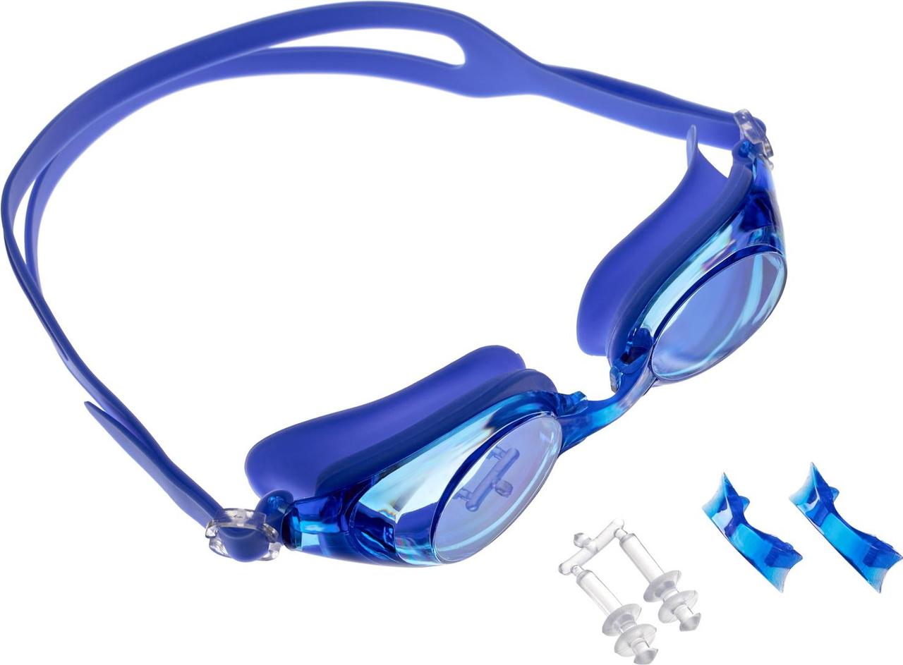 Очки для плавания, серия "Регуляр", синие, цвет линзы - синий - фото 4 - id-p225464987