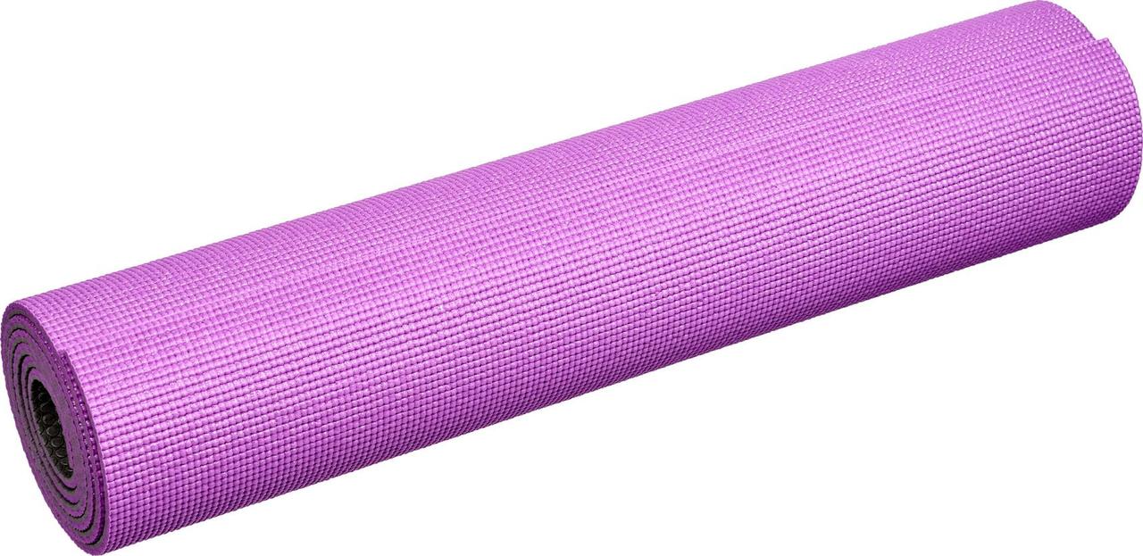 Коврик для йоги и фитнеса Bradex SF 0691, 183*61*0,6 см, двухслойный фиолетовый/серый с чехлом - фото 4 - id-p225465333