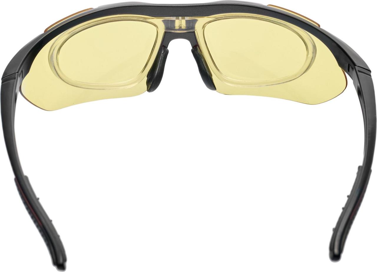 Очки спортивные солнцезащитные с 5 сменными линзами в чехле, черные - фото 6 - id-p225465363