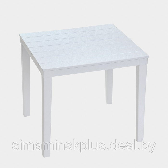 Набор садовой мебели "Прованс": стол квадратный 80 х 80 см + 4 кресла, белый - фото 2 - id-p225465680