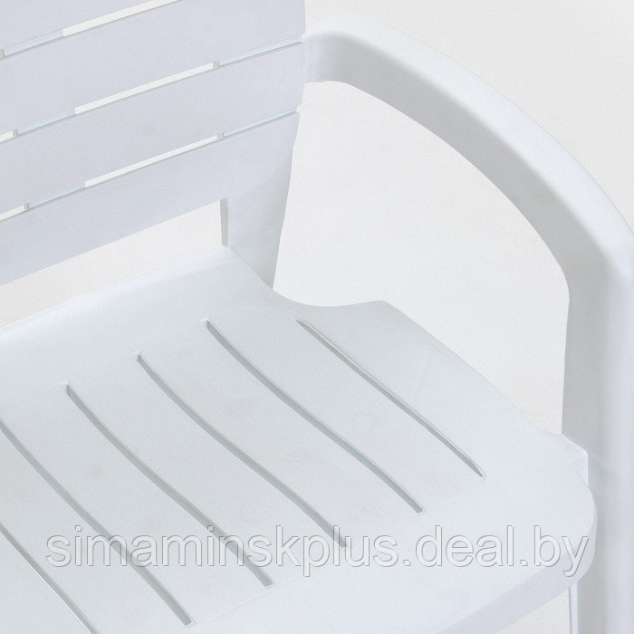 Набор садовой мебели "Прованс": стол квадратный 80 х 80 см + 4 кресла, белый - фото 6 - id-p225465680