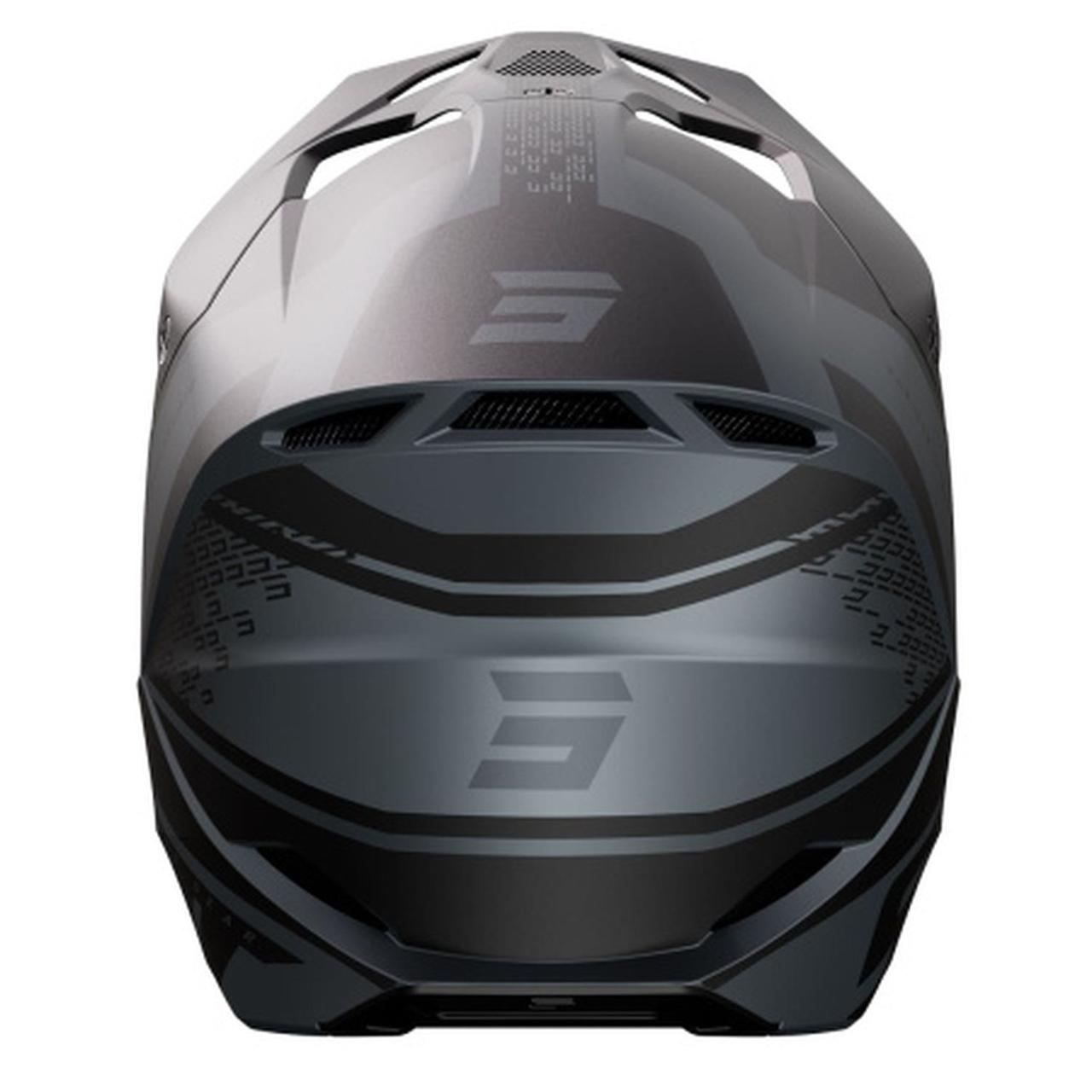 Шлем кроссовый SHOT FURIOS ELECTRON черный/серый матовый - фото 3 - id-p225465804