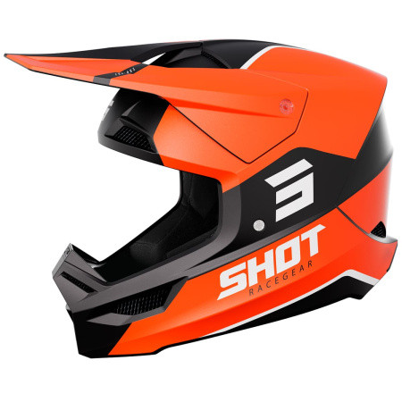 Шлем кроссовый SHOT FURIOS BOLT оранжевый/черный матовый - фото 1 - id-p225465820