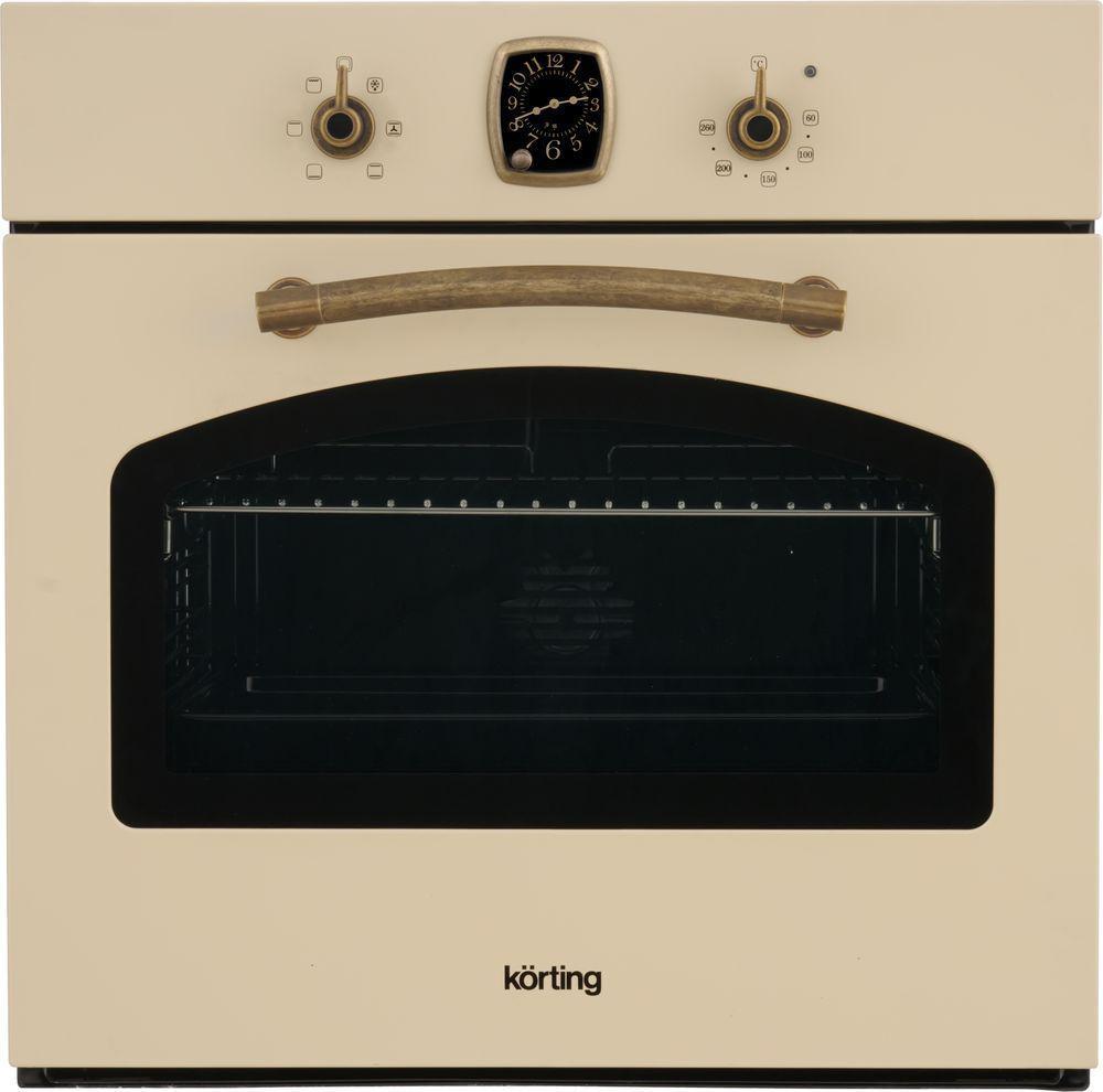 Духовой шкаф KORTING OKB 460 RB Retro Calabria, 59.8 х 59.5 x 56 см, 6 режимов нагрева, аналоговые часы в - фото 1 - id-p225465787