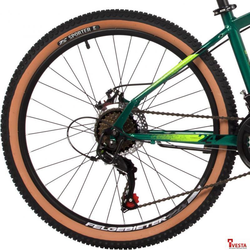 Велосипед Foxx Caiman 24 р.14 (зеленый) - фото 4 - id-p225465939