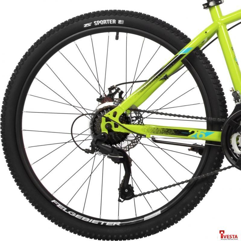 Велосипед Foxx Caiman 26 р.14 2024 (лимонный) - фото 5 - id-p225465940