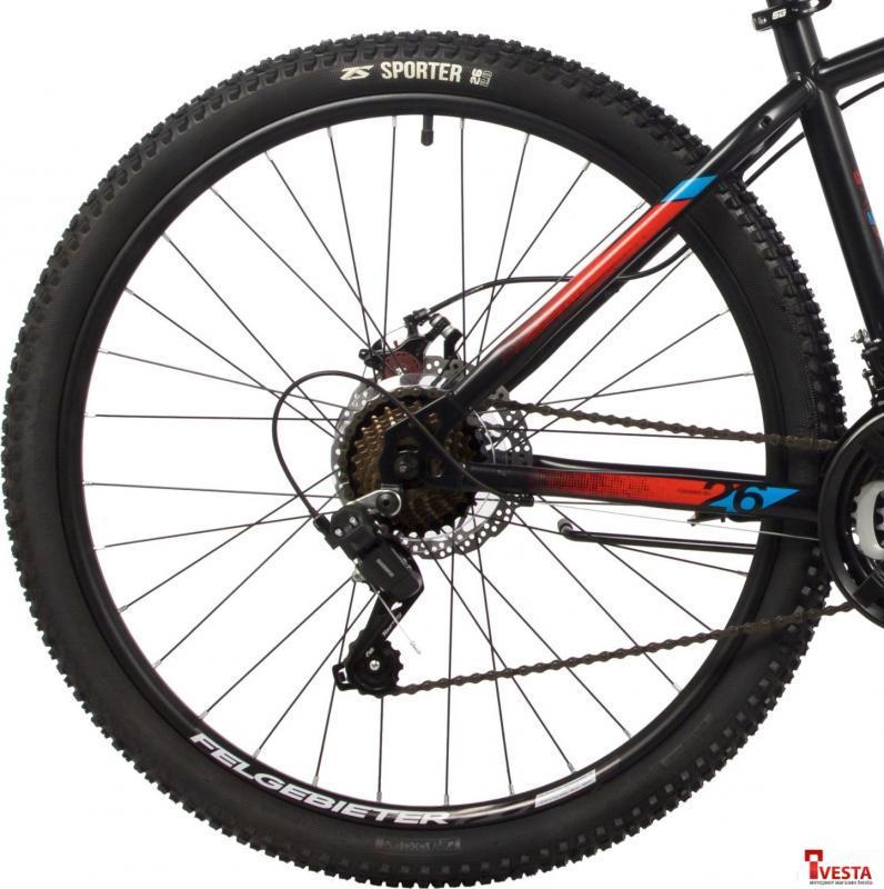 Велосипед Foxx Caiman 26 р.14 2024 (черный) - фото 5 - id-p225465941