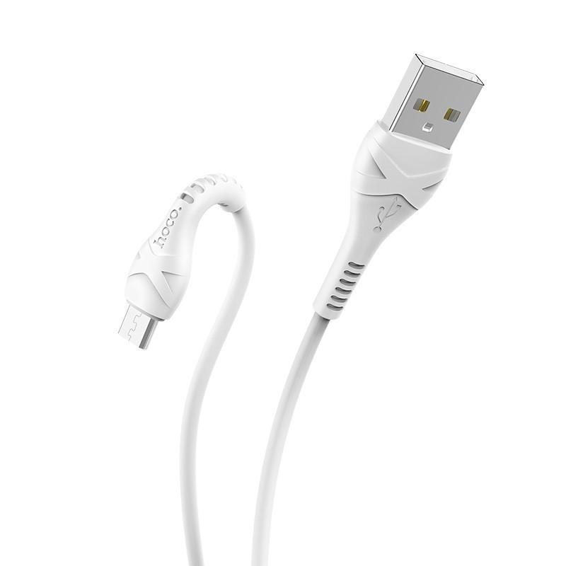 HOCO HC-10505 X37/ USB кабель Micro/ 1m/ 2.4A/ White - фото 1 - id-p225465751