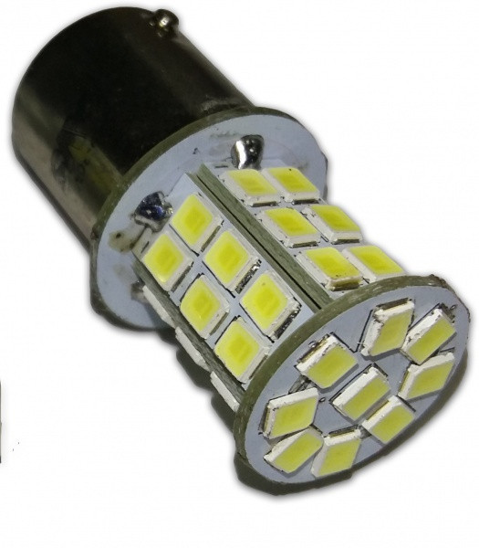 Светодиодная лампочка S105B T15/белый/ (BAY15D) 39SMD 2835 10-30V 2 contact блистер 2 шт. - фото 1 - id-p137141104