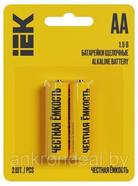 Батарейка щелочная Alkaline Optima LR06/AA (2шт/блистер) IEK - фото 1 - id-p225430887