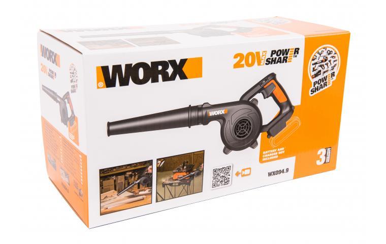 Воздуходувка аккумуляторная WORX WX094.9 20В - фото 5 - id-p225466212