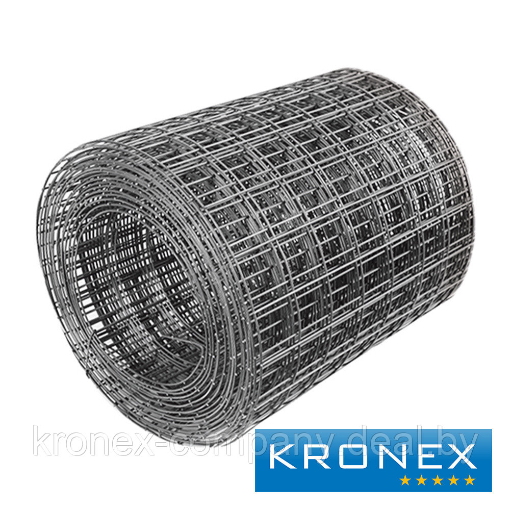 Сетка сварная кладочная оцинкованная KRONEX 50/60/1.4 (рулон 0.35×25 м) - фото 1 - id-p222234703