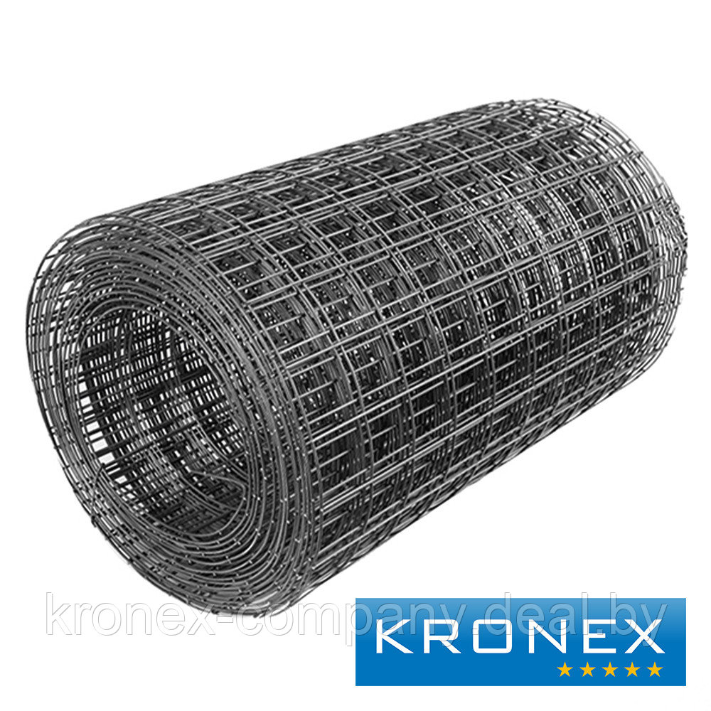 Сетка сварная кладочная оцинкованная KRONEX 50/60/1.4 (рулон 0.5×25 м) - фото 1 - id-p222234723