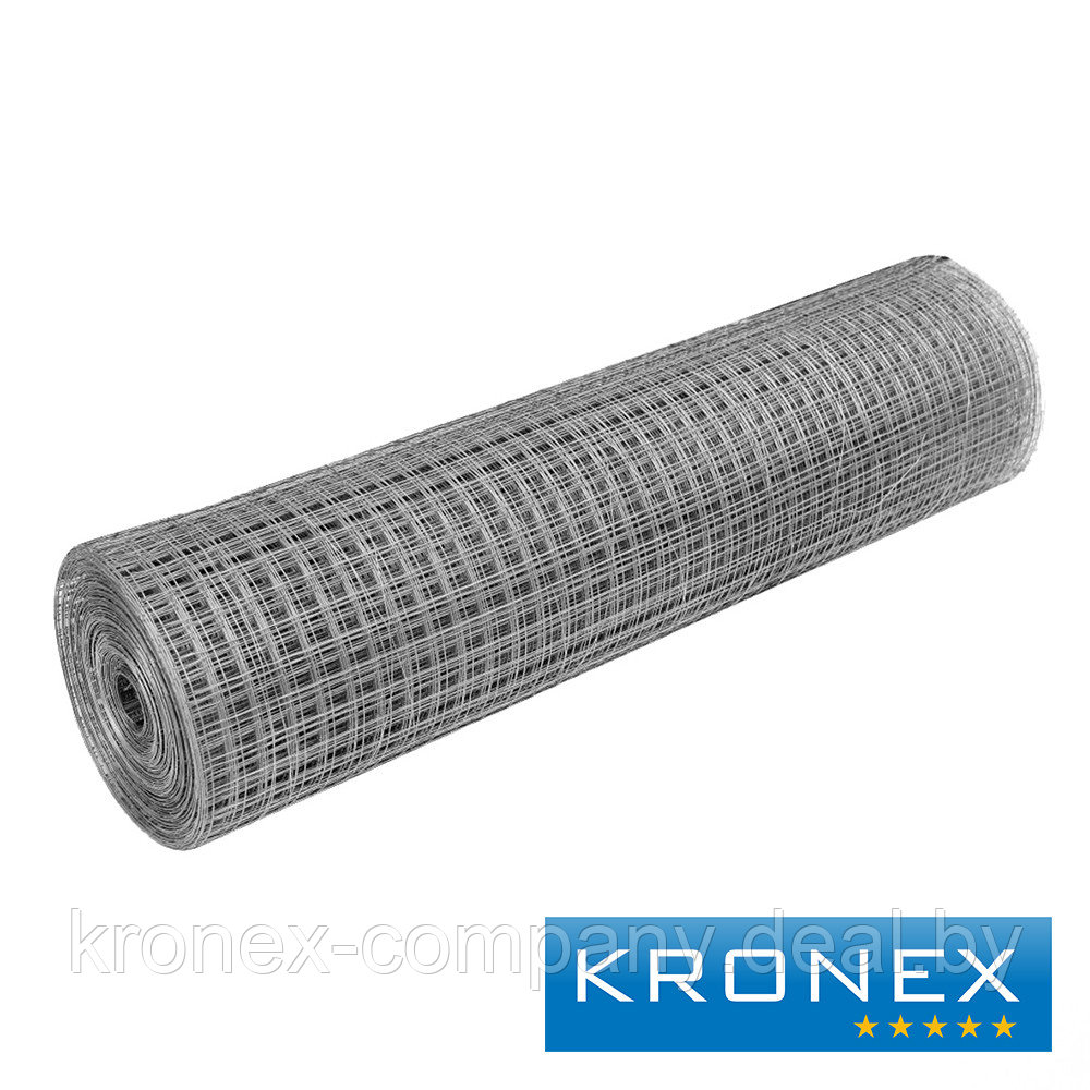 Сетка сварная кладочная оцинкованная KRONEX 50/60/1.4 (рулон 1×25 м) - фото 1 - id-p222234742