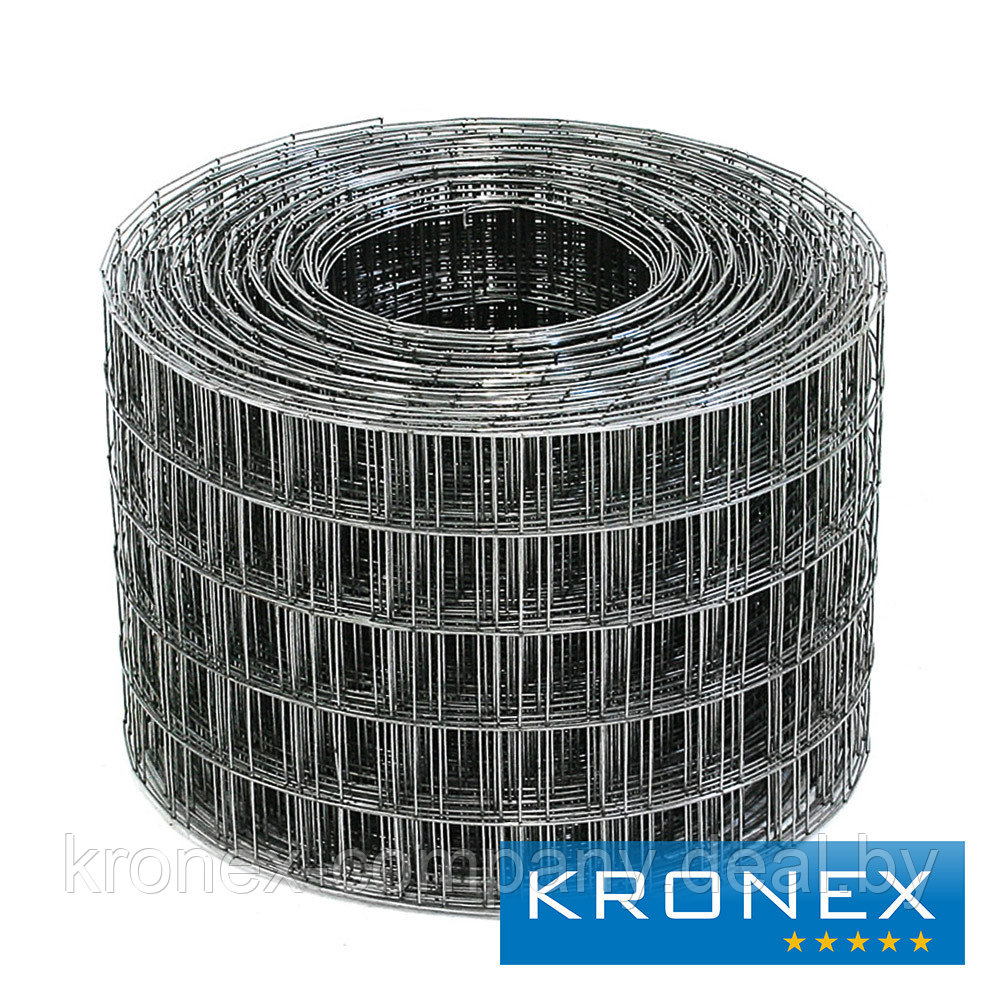 Сетка сварная кладочная оцинкованная KRONEX 50/60/1.4 (рулон 0.25×25 м) - фото 1 - id-p222234745