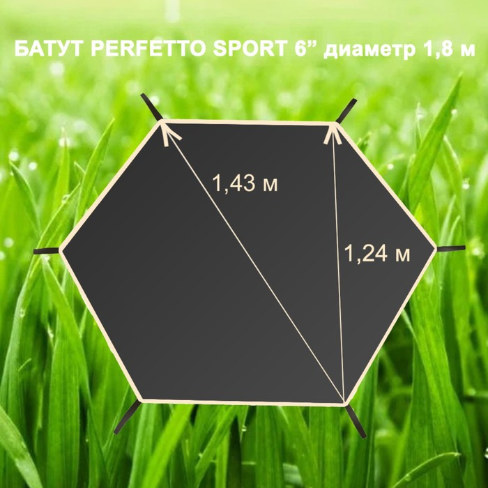 Солнцезащитный тент для батута 6", Perfetto Sport PS-010 - фото 2 - id-p225468416