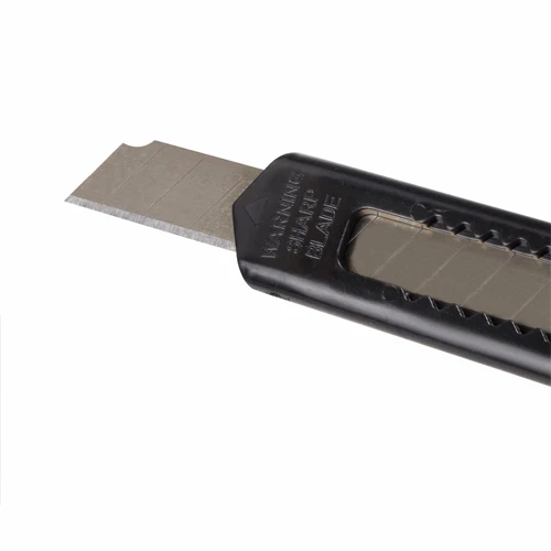 Нож канцелярский 9 мм STAFF Basic, фиксатор, ассорти, упаковка с европодвесом - фото 4 - id-p225461280