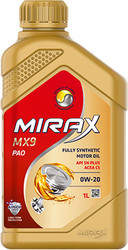 1л. Масло моторное синтетическое Mirax MX9 SAE 0W20 ACEA С5 АРI SN plus (0,84кг) - фото 1 - id-p225469500