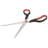 Ножницы STAFF EVERYDAY 235 мм, резиновые вставки, черно-красные, ПВХ чехол, фото 4