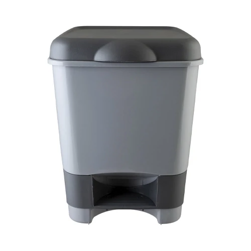 Ведро-контейнер 20 л с педалью, для мусора, 43х33х33 см, цвет серый/графит - фото 2 - id-p225461272