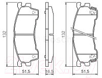 Тормозные колодки Bosch 0986460975