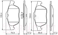 Тормозные колодки Bosch 0986494033