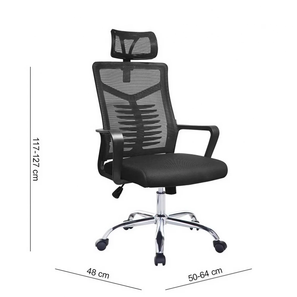 Кресло офисное SITUP DELTA chrome (сетка Black / Black) - фото 4 - id-p225469607