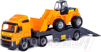Набор игрушечной техники Полесье Volvo с трактором-погрузчиком / 58423 - фото 1 - id-p225471538