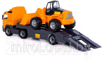 Набор игрушечной техники Полесье Volvo с трактором-погрузчиком / 58423 - фото 4 - id-p225471538