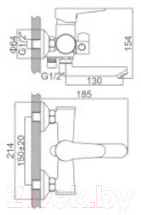 Смеситель Loffrey LF83112W - фото 2 - id-p225474751