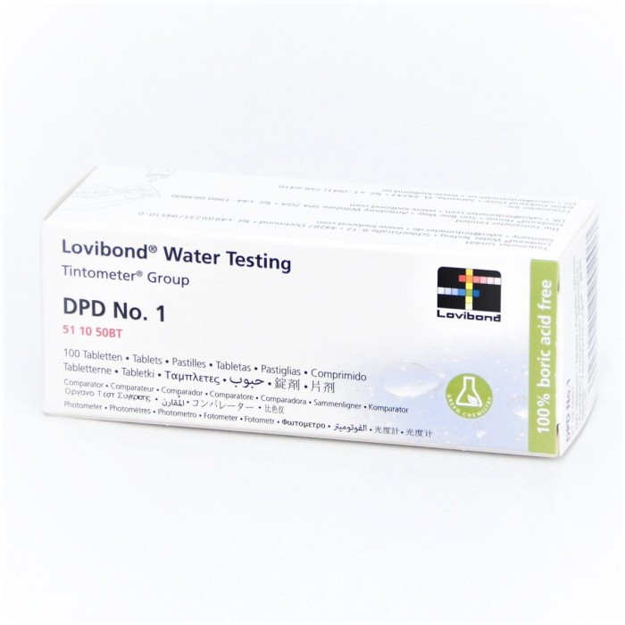 Таблетки для тестера DPD1 (свободный хлор) Lovibond, анализ воды, блистер 10 таблеток. - фото 1 - id-p225479749