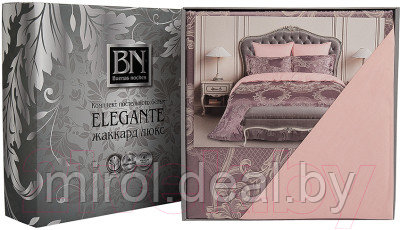 Комплект постельного белья Buenas Noches Сатин Жаккард Presto Евро / 25317 - фото 2 - id-p225476742