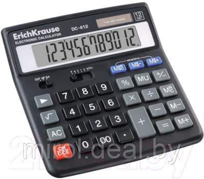 Калькулятор Erich Krause DC-412 / ЕК40412 - фото 1 - id-p225473382