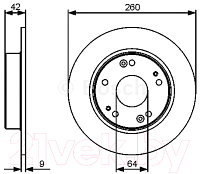 Тормозной диск Bosch 0986479451