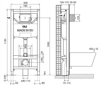 Инсталляция для унитаза Oli Olipure 120 / 880780 - фото 3 - id-p225480439