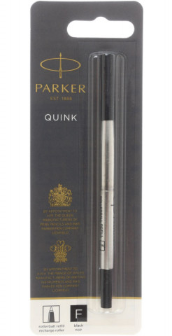 Стержень для роллеров Parker толщина линии 0,5 мм, F, черный, в блистерной упаковке