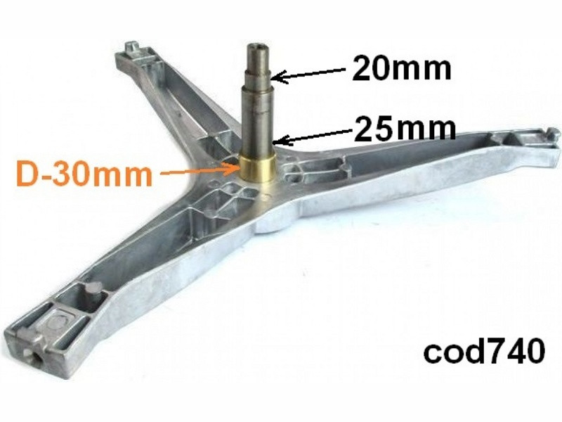 Крестовина бака для стиральной машины Samsung cod740 (под болт M10 вал H-107/ D25mm, DC97-15183A, SPD016SA) - фото 6 - id-p139660852