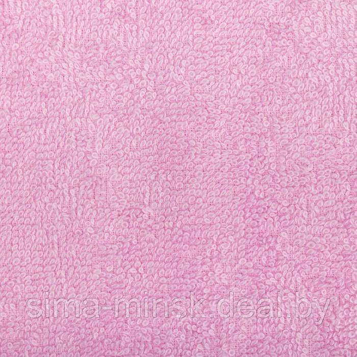 Полотенце махровое Экономь и Я 70х130 см, цв. розовый, 100% хлопок, 320 гр/м2 - фото 3 - id-p225480941
