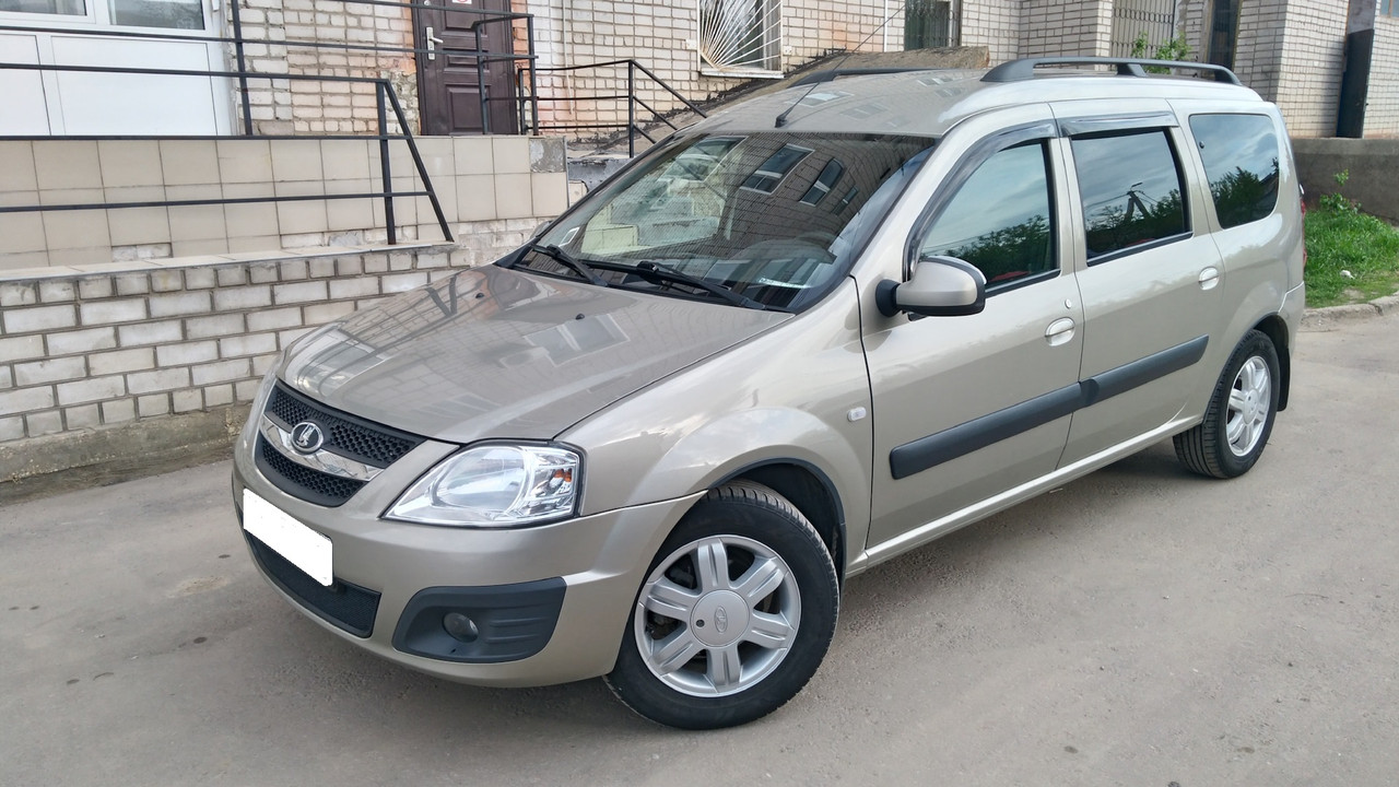 Аренда пассажирского авто Lada Largus 7 мест без водителя недорого в Минске