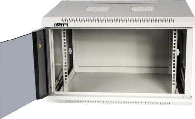 Шкаф коммутационный LanMaster TWT-CBWPG-12U-6X6-GY настенный, стеклянная передняя дверь, 12U, 600x600 мм - фото 4 - id-p220589083