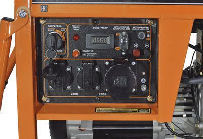 Дизельный генератор CARVER PPG- 9000DE, 220/12 В, 7.5кВт, на колёсах с АКБ [01.020.00024] - фото 6 - id-p223665992