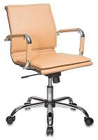 Кресло руководителя Бюрократ Ch-993-Low, на колесиках, эко.кожа, светло-коричневый [ch-993-low/camel]