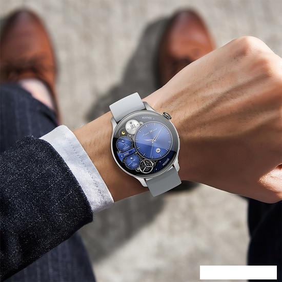 Умные часы Hoco Y10 Pro (серебристый/белый) - фото 5 - id-p225365857