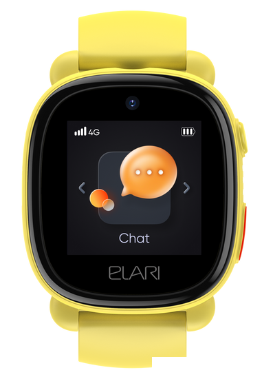 Детские умные часы Elari KidPhone 4G Lite (желтый) - фото 5 - id-p225365858