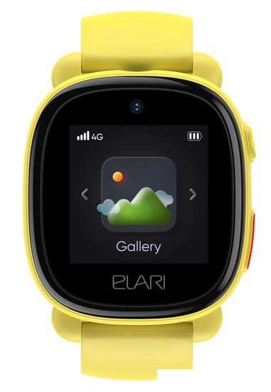 Детские умные часы Elari KidPhone 4G Lite (желтый) - фото 8 - id-p225365858