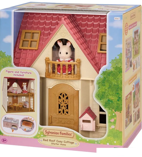 Кукольный домик Sylvanian Families Уютный коттедж с красной крышей 5567 - фото 3 - id-p225268651