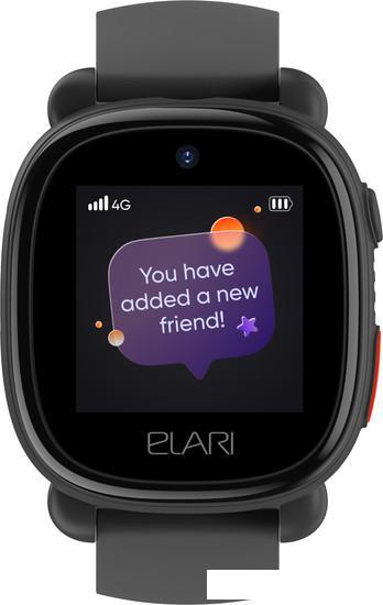 Детские умные часы Elari KidPhone 4G Lite (черный) - фото 1 - id-p225365872