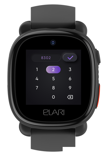 Детские умные часы Elari KidPhone 4G Lite (черный) - фото 3 - id-p225365872