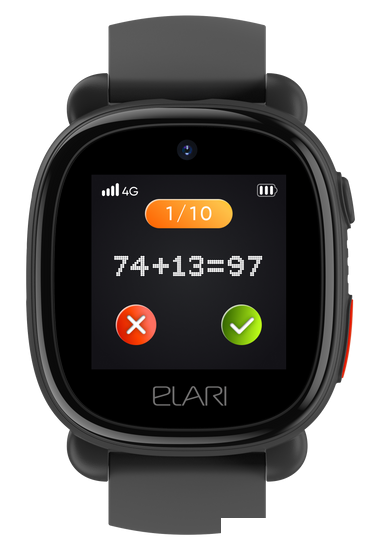 Детские умные часы Elari KidPhone 4G Lite (черный) - фото 9 - id-p225365872