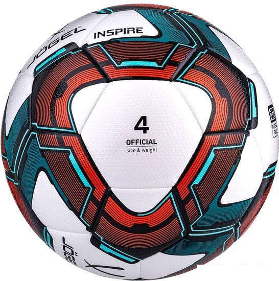 Футбольный мяч Jogel BC20 Inspire (4 размер, белый/красный/синий) - фото 2 - id-p225365892